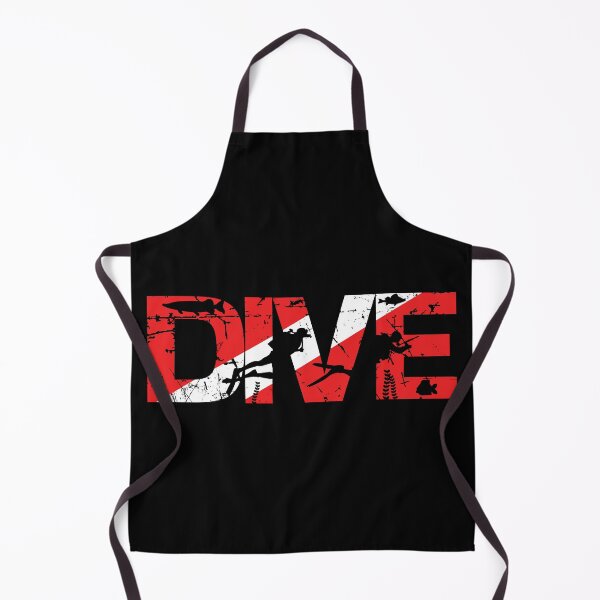 Item preview, Scuba Diver Silhouette Art - Diver Down Flag Design designed and sold by DigitalFhaiz.