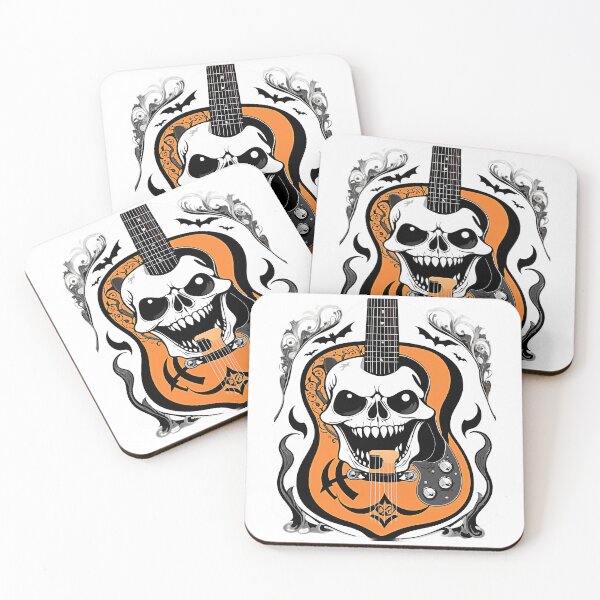 Item preview, Rock and Roll Skull Guitar designed and sold by Pixel Dome.