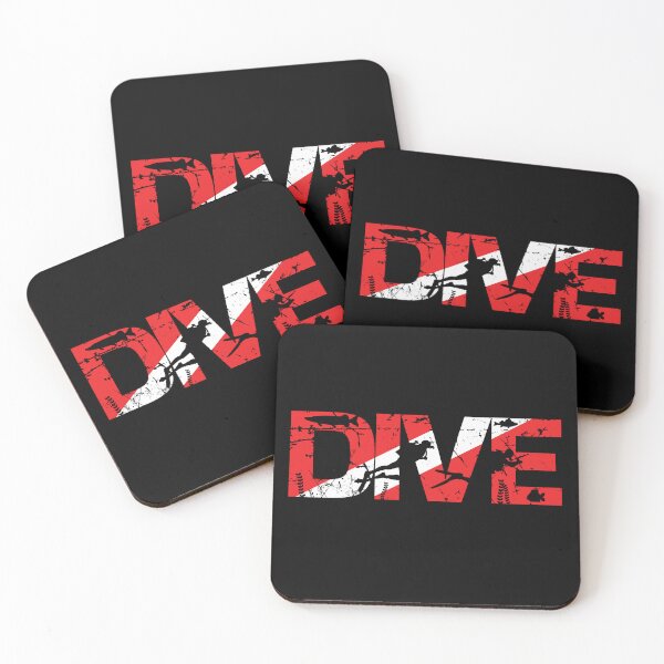 Item preview, Scuba Diver Silhouette Art - Diver Down Flag Design designed and sold by DigitalFhaiz.