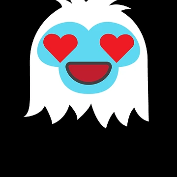 Imagen de la obra Heart Eyes Abominable Snowman Emoticon Gear de DynamicDesign