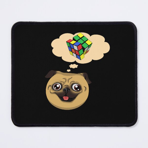 Item preview, Crazy Pug Math Dog Solves Rubik's Cube designed and sold by MagicEyesOnly.
