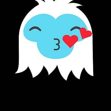 Imagen de la obra Blowing Kisses Abominable Snowman Emoticon Gear de DynamicDesign
