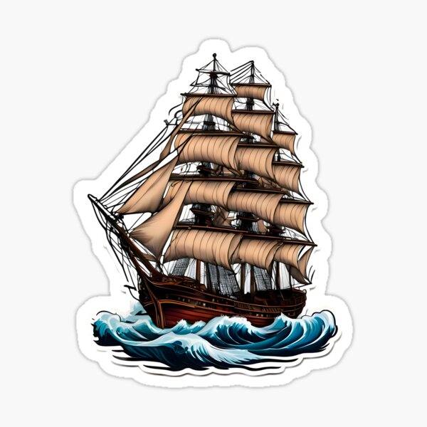 Item preview, American Traditional - Clipper Ship designed and sold by AIncredible.