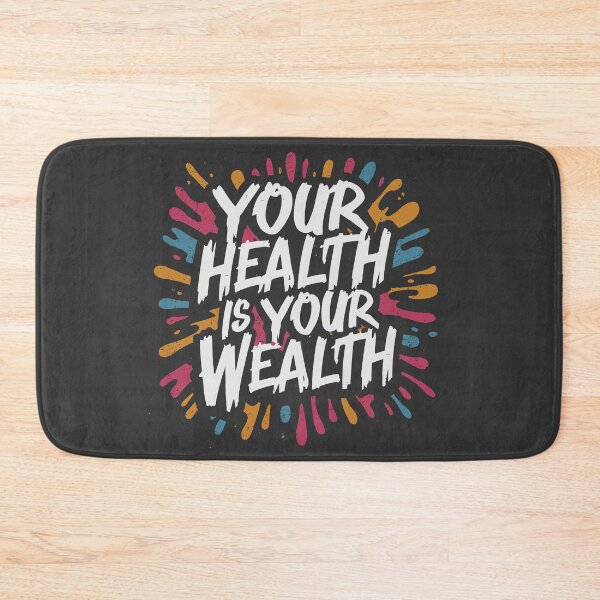 Item preview, Your health is your wealth designed and sold by Scorpion Creative.