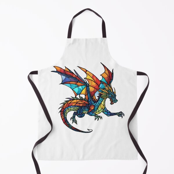 Item preview, colorful stained glass with animals, dragon 5 designed and sold by GroonSpace.