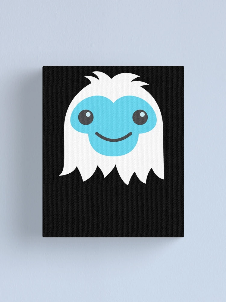 Imagen 1 de 3, Lienzo con la obra Happy Abominable Snowman Emoticon Gear, diseñada y vendida por DynamicDesign.