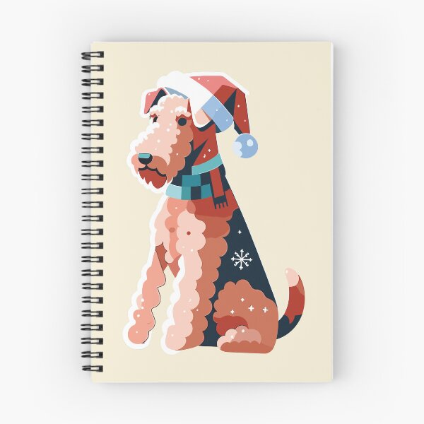 Item preview, Airedale Christmas Sticker designed and sold by bihtti.