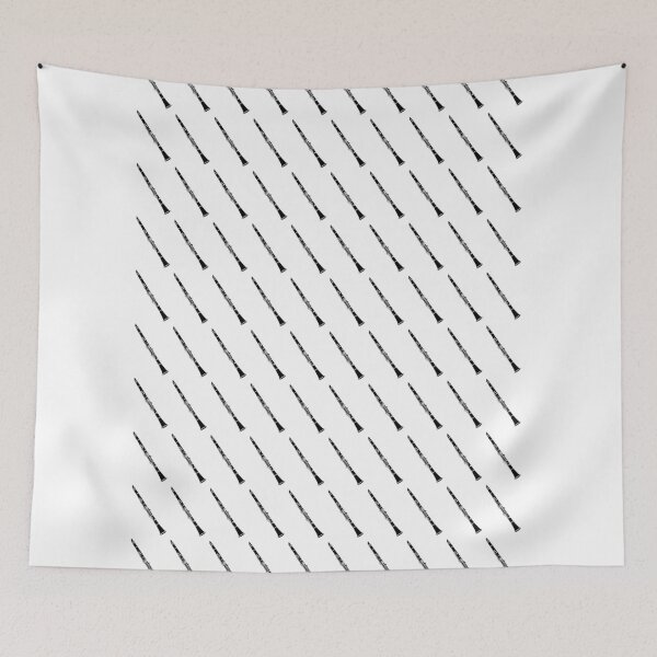 Item preview, Small Tiled Clarinet Repeating Pattern for Clarinetists designed and sold by ElegantTeaTime.