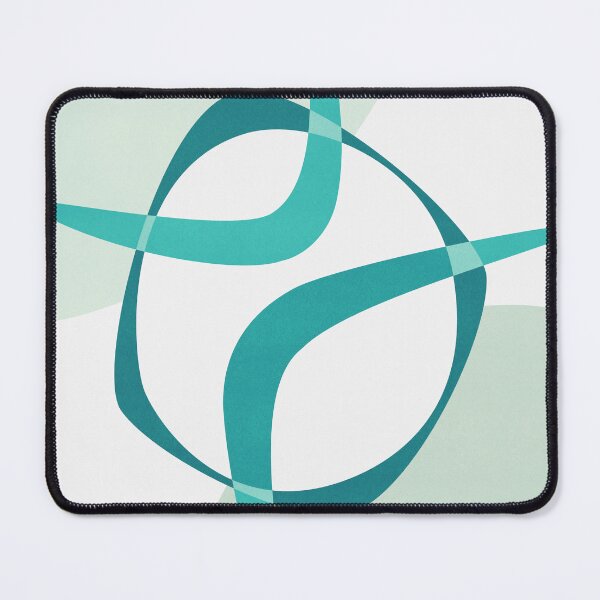 Item preview, Mid Century Modern Atomic Age Abstract 27 Teal, Aqua designed and sold by trdstudio.
