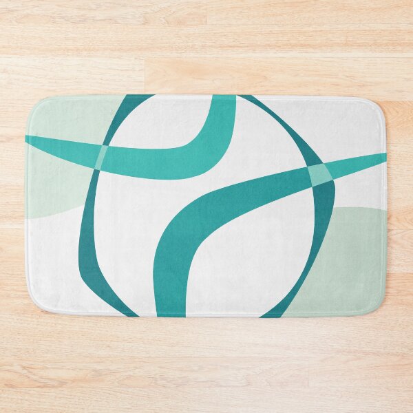 Item preview, Mid Century Modern Atomic Age Abstract 27 Teal, Aqua designed and sold by trdstudio.