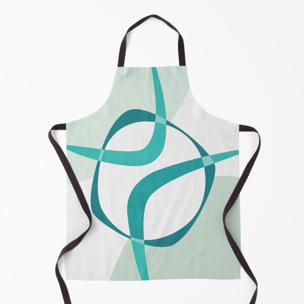 Item preview, Mid Century Modern Atomic Age Abstract 27 Teal, Aqua designed and sold by trdstudio.