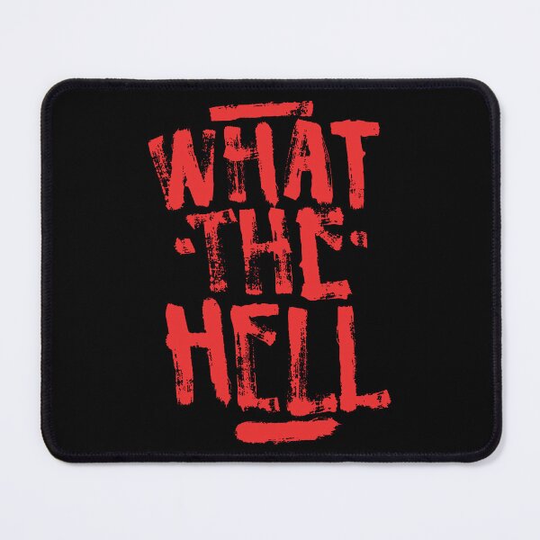 Item preview, What The Hell Typography Graffiti Graphic Design designed and sold by FriskySloths.