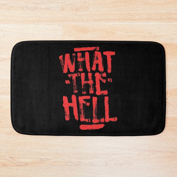Item preview, What The Hell Typography Graffiti Graphic Design designed and sold by FriskySloths.