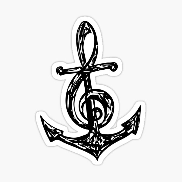 Item preview, Treble Clef, Anchor, Music Festival Summer Beach Party designed and sold by boom-art.