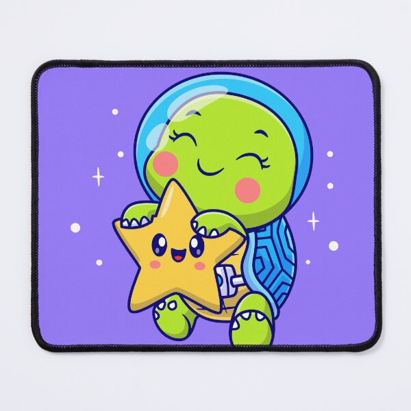 Item preview, AstroTurtle Adventures: Cute Space Explorer Cartoon Vector Illustration designed and sold by hjian8219.