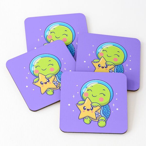 Item preview, AstroTurtle Adventures: Cute Space Explorer Cartoon Vector Illustration designed and sold by hjian8219.