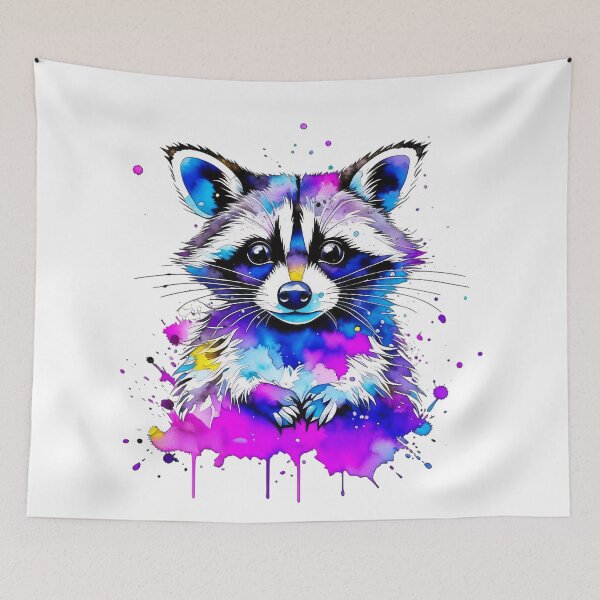 Item preview, Surreal Stripes Raccoon's Dreamland Adventure Spectrum designed and sold by Daniel Dudgeon.