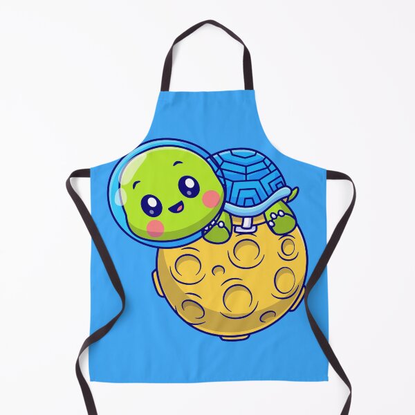 Item preview, Lunar Playdate: Cute Turtle Astronaut on the Moon Cartoon Vector Illustration designed and sold by hjian8219.