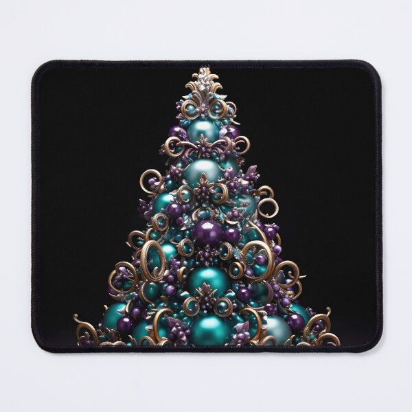 Item preview, Teal and Purple decorative Christmas tree designed and sold by dcrc.