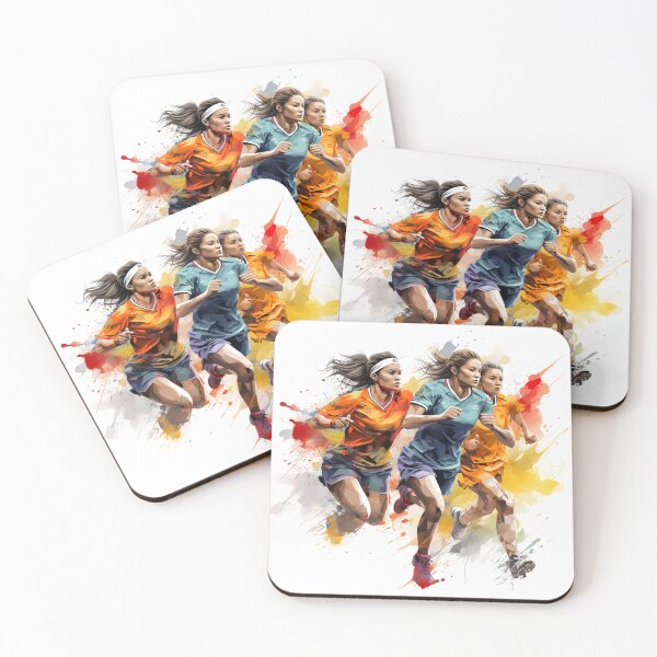 Item preview, Vivacity in Trio: Celebration of Women's Football designed and sold by ObjCrea123.