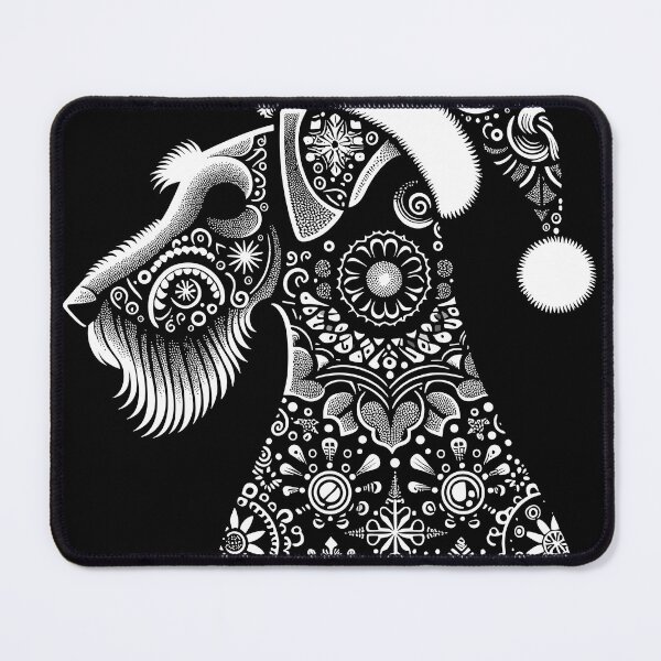 Item preview, Airedale Christmas Sticker designed and sold by bihtti.
