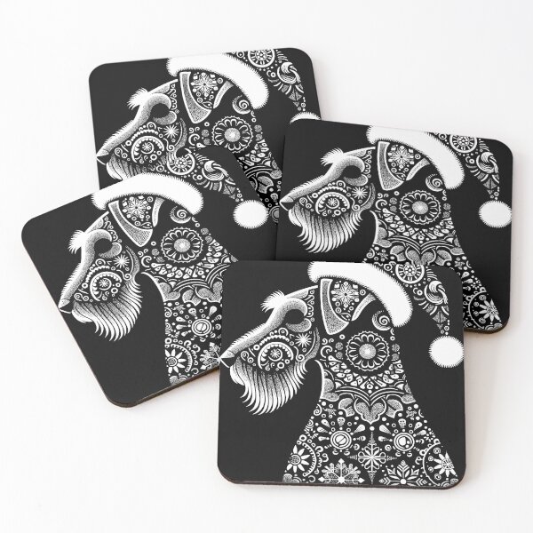 Item preview, Airedale Christmas Sticker designed and sold by bihtti.