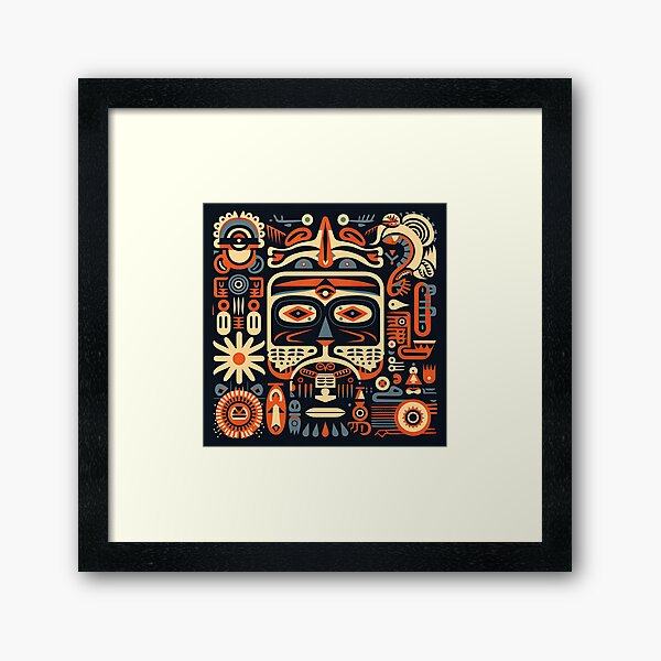 Vista previa del artículo con la obra «Soberano tribal mítico», diseñado y vendido por BasajaunStudio.