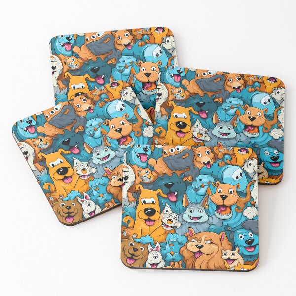 Item preview, Seamless Pattern of Dogs of Different Breeds and Colors designed and sold by HisoTorDesign.