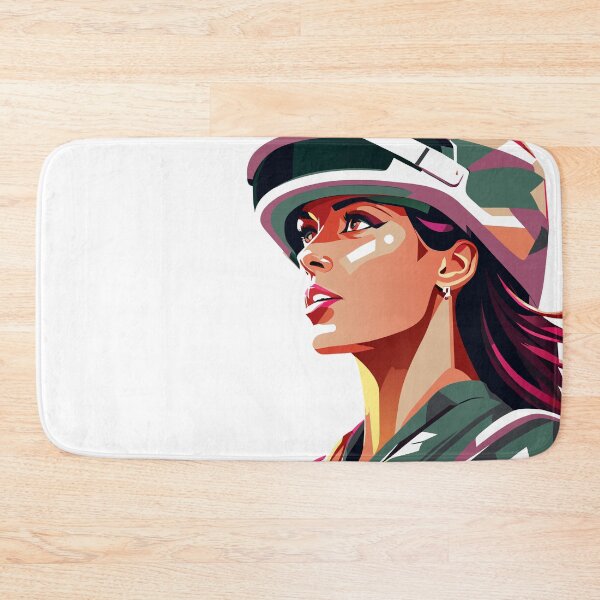 Item preview, Beautiful woman in helmet designed and sold by BubblyDelight.