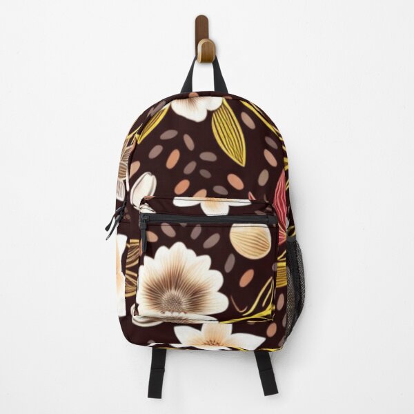 Item preview, Coffee beans,  nuts, and vanilla flowers pattern  designed and sold by Roxburylane.