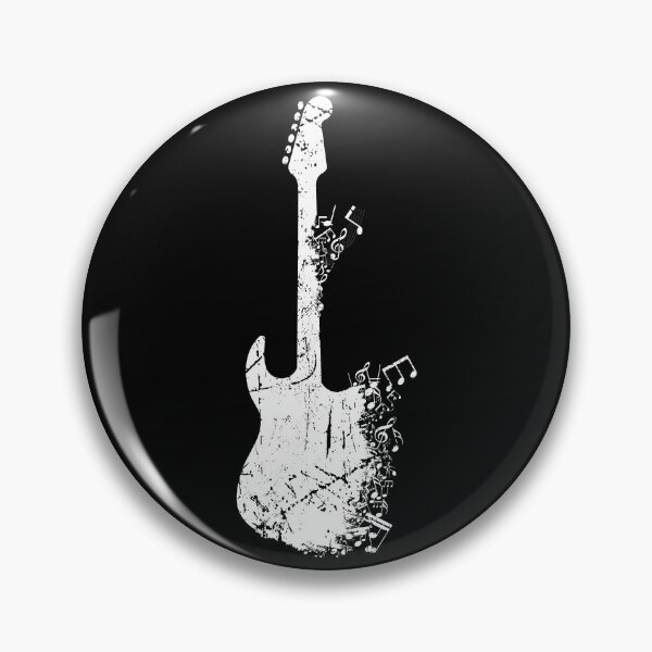 Item preview, Distressed Guitar Fading with Musical Notes designed and sold by DigitalFhaiz.