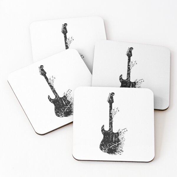 Item preview, Distressed Guitar Fading with Musical Notes designed and sold by DigitalFhaiz.
