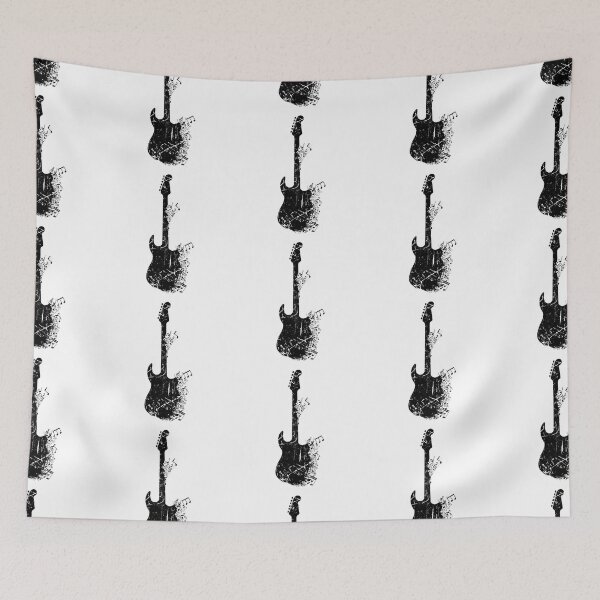 Item preview, Distressed Guitar Fading with Musical Notes designed and sold by DigitalFhaiz.