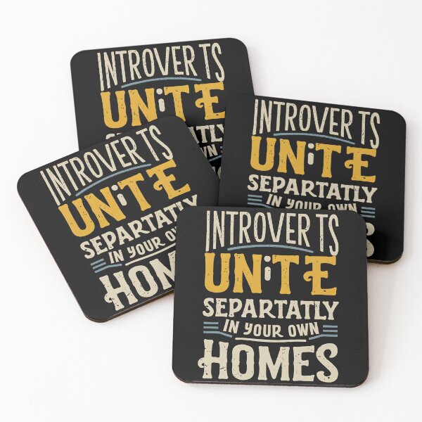 Item preview, Introverts unite separately in your own homes designed and sold by JustCrafted.