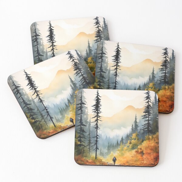 Item preview, Foggy Autumn Hike in the Forest designed and sold by Shirtastically.