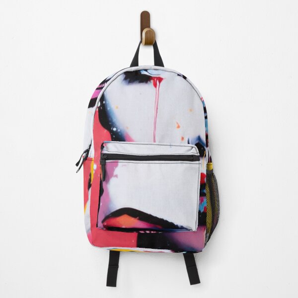 Item preview, Vibrant Urban Tears - Abstract Street Art Portrait with Color Splatter designed and sold by ThatsTheStyle.