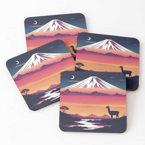 Item preview, Volcano Night View with Alpaca designed and sold by Secondearth.