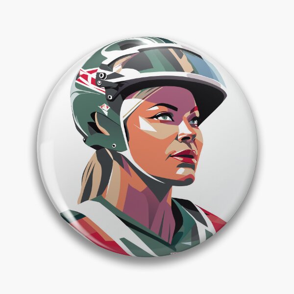 Item preview, Beautiful woman in helmet designed and sold by BubblyDelight.