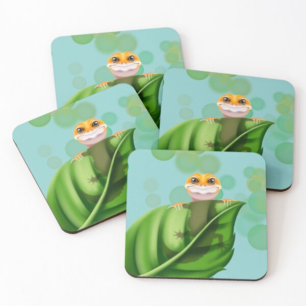 Item preview, Pequeño Gecko agarrando una hoja designed and sold by LJArtworkDesign.