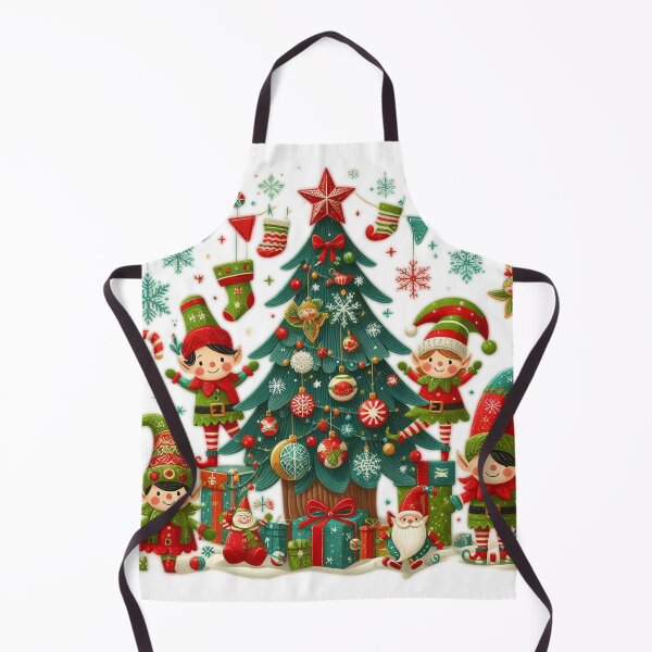 Item preview, Christmas tree and elves: Christmas joy designed and sold by MichelleAlline.