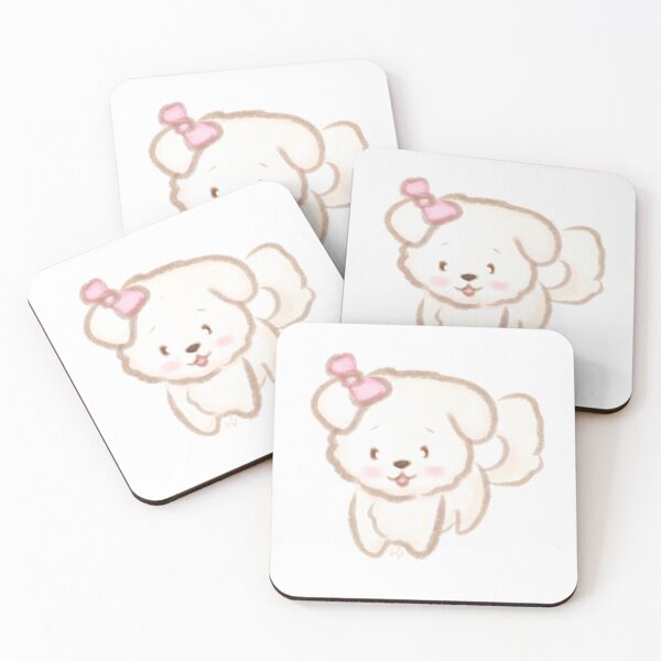 Item preview, dog cute chibi pet bow pink  designed and sold by somishii.