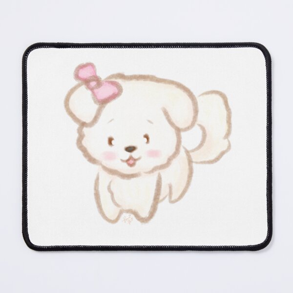 Item preview, dog cute chibi pet bow pink  designed and sold by somishii.