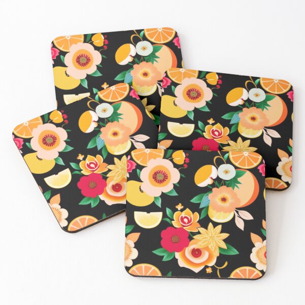 Item preview, Orange lemon and flowers  designed and sold by Roxburylane.