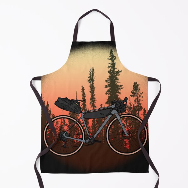 Item preview, Bikepacking Sunset in the Forest designed and sold by bonk-cycling.