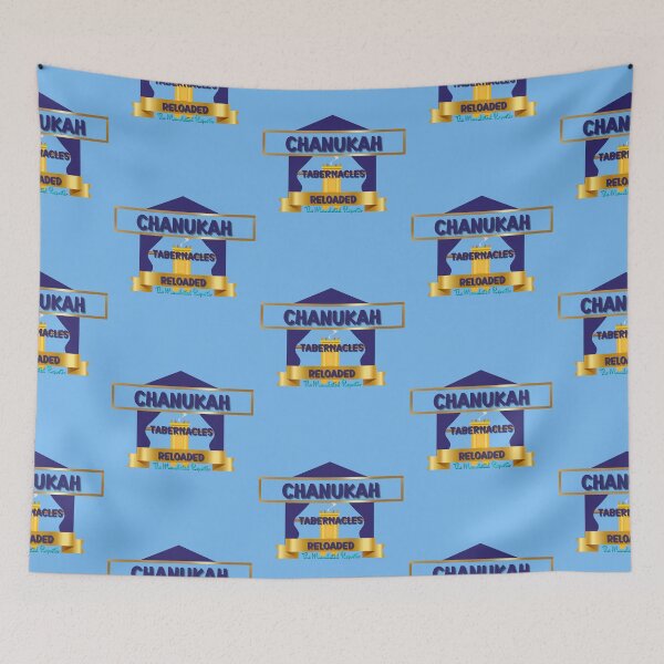 Item preview, Chanukah, Tabernacles Reloaded - Powder Blue with Navy Blue Writing designed and sold by TheReporter1.