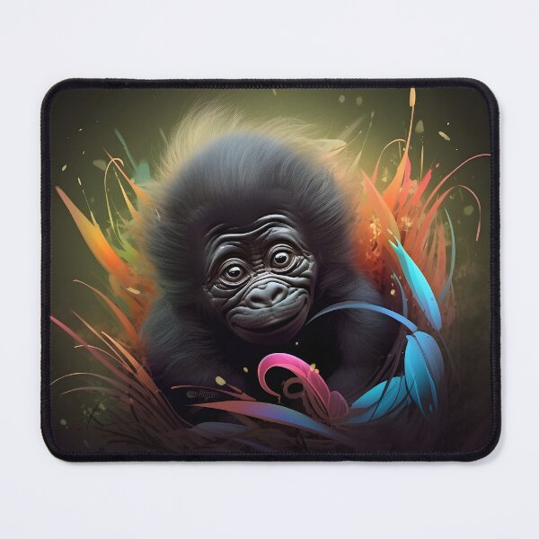 Item preview, Abstract Baby Gorilla Face Art designed and sold by PeteRascal.