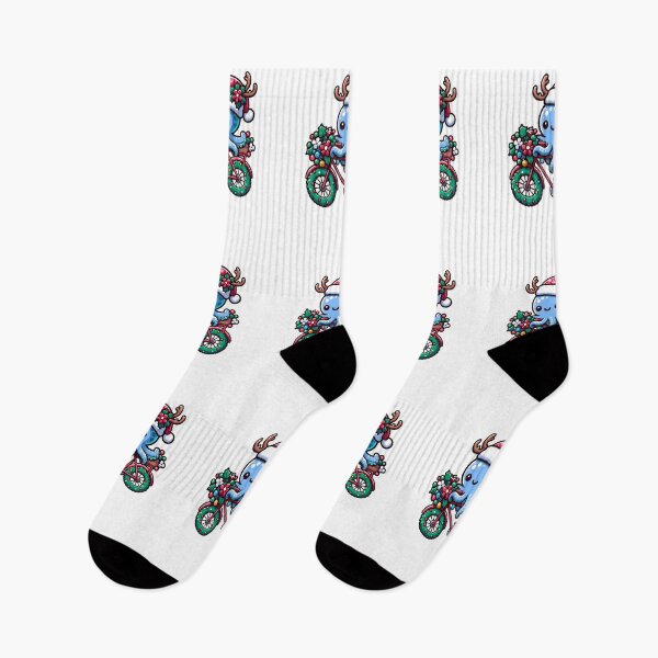 Item preview, Octopus riding a bicycle - Christmas theme. designed and sold by LILY ROSE.
