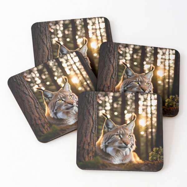 Item preview, Lynx in the woods designed and sold by occorocks.