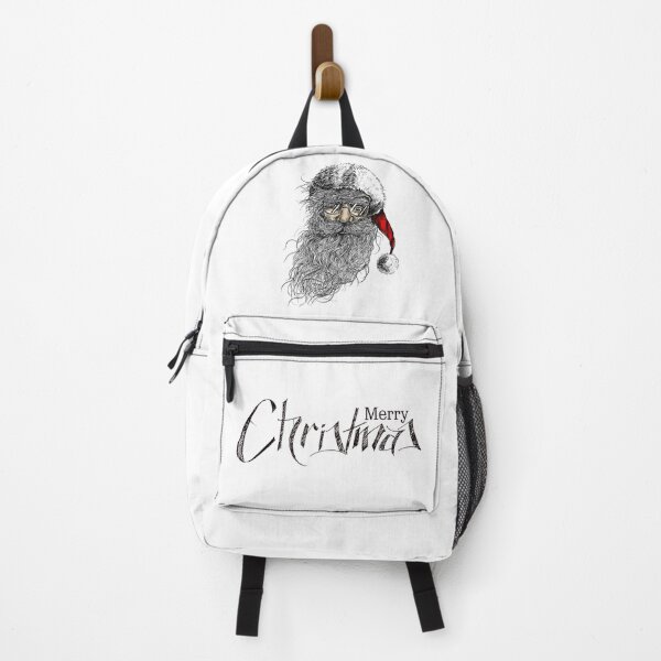 Item preview, Santa Claus face wearing glasses and Merry Christmas designed and sold by ShabayekShop.