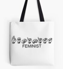Bolsa de tela FEMINISTA - Lenguaje de señas